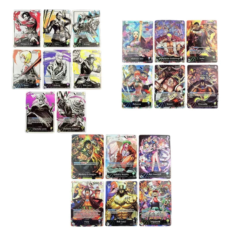 ONE PIECE English Version Rebecca Donquixote Doflamingo DIY Homemade Xtreme Collection Card Christmas Birthday Gift Game Toys