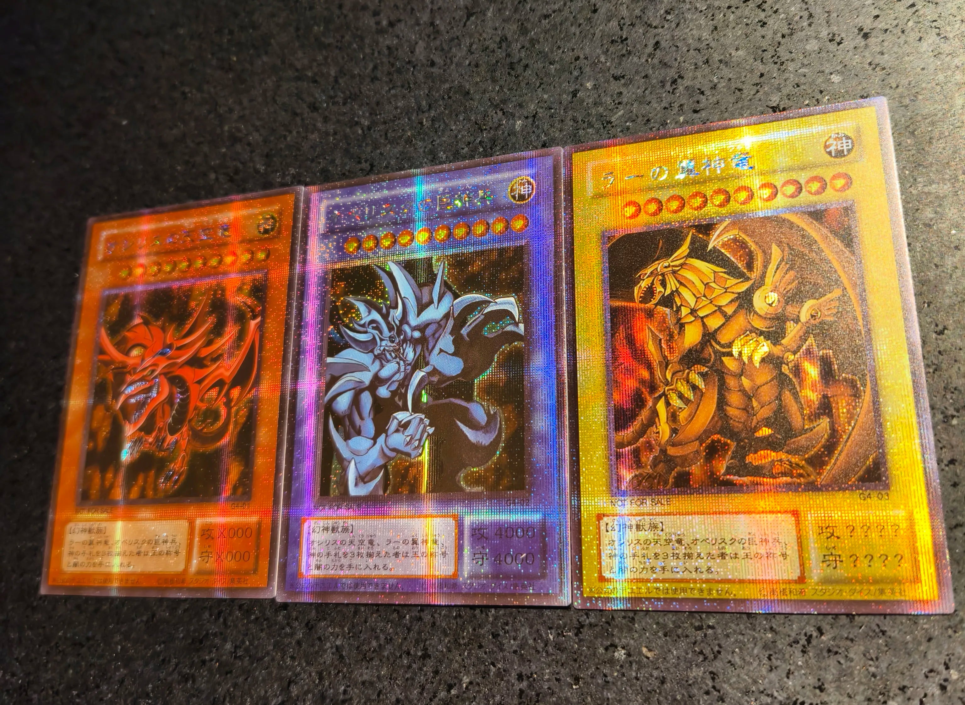 Anime Yu-Gi-Oh DIY ACG Premium Glitter Collectible Card Boy Games Toys Christmas Birthday Gifts Slifer the Sky Dragon Tormentor