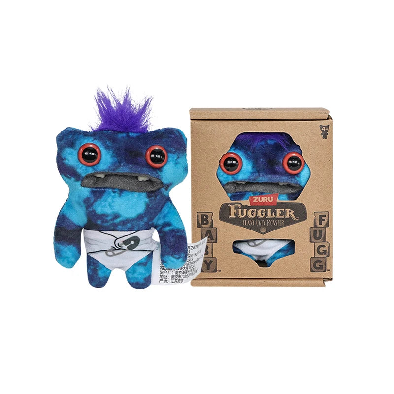 10cm Fuggler Plush Grin Grin Oogah Boogah Annoyed Alien Funny Monster Baby Series Mini Tooth Treasure Doll in Diaper Soft Toys
