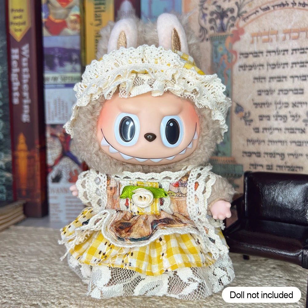 Doll Clothes Outfit Accessories For 17cm Labubu V2 V1 Doll's Clothing Different styles Cosplay dress Kid Toy Gift