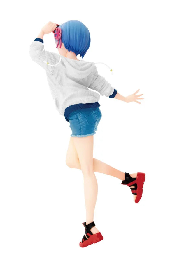 23cm Re: Zero Starting Life in Another World Rem sportswear Anime action Figure Toys Kids Gift Statue Collectible Model Ornament
