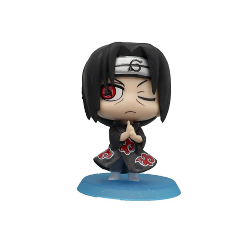 Anime Naruto Action Figure Naruto Sasuke Kakashi Itachi Model Toys Desktop Ornament Decoration Gift Boy Girl Figure Toy