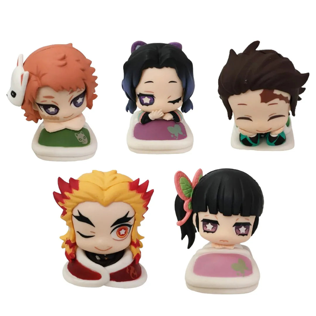 Animation Demon Slayer Sleep series toy Kamado Tanjirou Toy figure Tsuyuri Kanao Model Rengoku Kyoujurou Case Kochou Shinobu