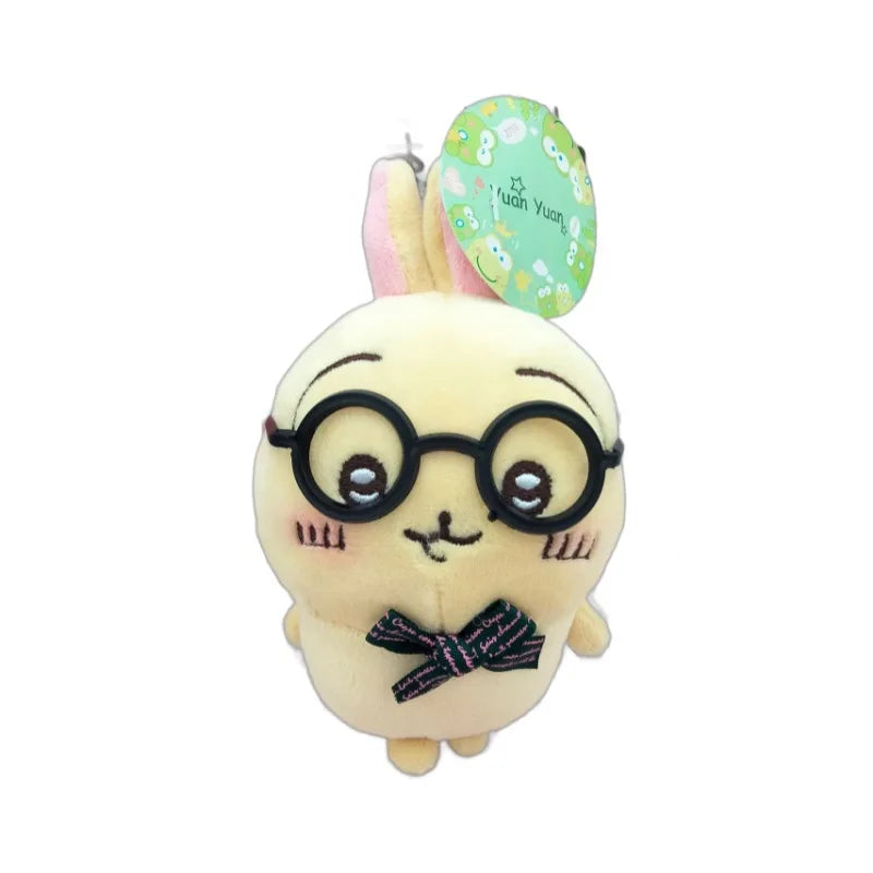 Kawaii Chiikawa Hachiware Usagi Cute plush backpack pendant keychain doll wearing glasses toys children's gift