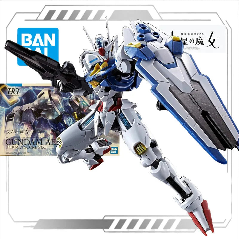 Bandai Original MODEL KIT GUNDAM HG PB 1/144 AERIAL LFRITH HEINGRA Anime Action Figure Assembly Model Toys Gifts for Boys