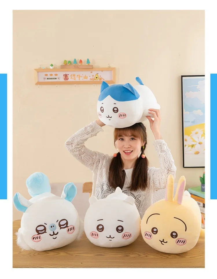 30cm Miniso Chiikawa Plush Pillow Hachiware Usagi Cute Girl Plush Doll Anime Pillow Room Decoration Doll Kawaii Appease Toys