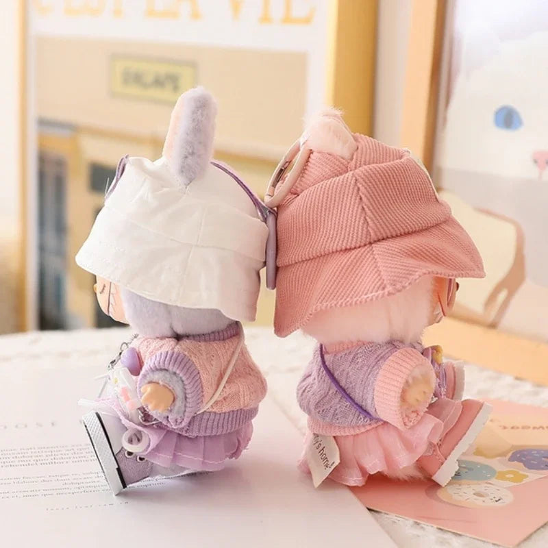 Labubu Doll Clothes Tulle Skirt Set Stylish Outfit Replacement for 17cm Ropa Labubu Dolls Accessories