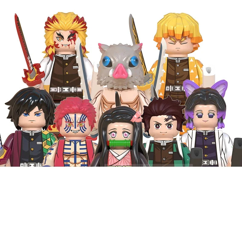 Naruto Sasuke Sakura Kakashi Obito Jiraiya Tsunade Anime Mini Man Blocks Figure