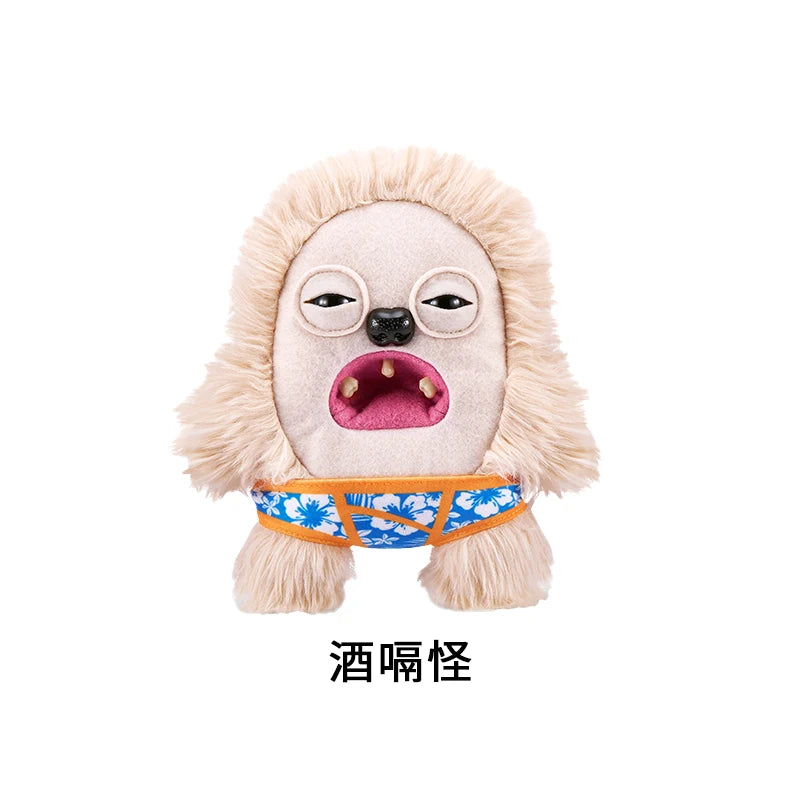 Original Fuggler Plush Toys Ugly Monster Beach Resort Series Cute Tooth Monster Plush Dolls Toys Birthday Gift