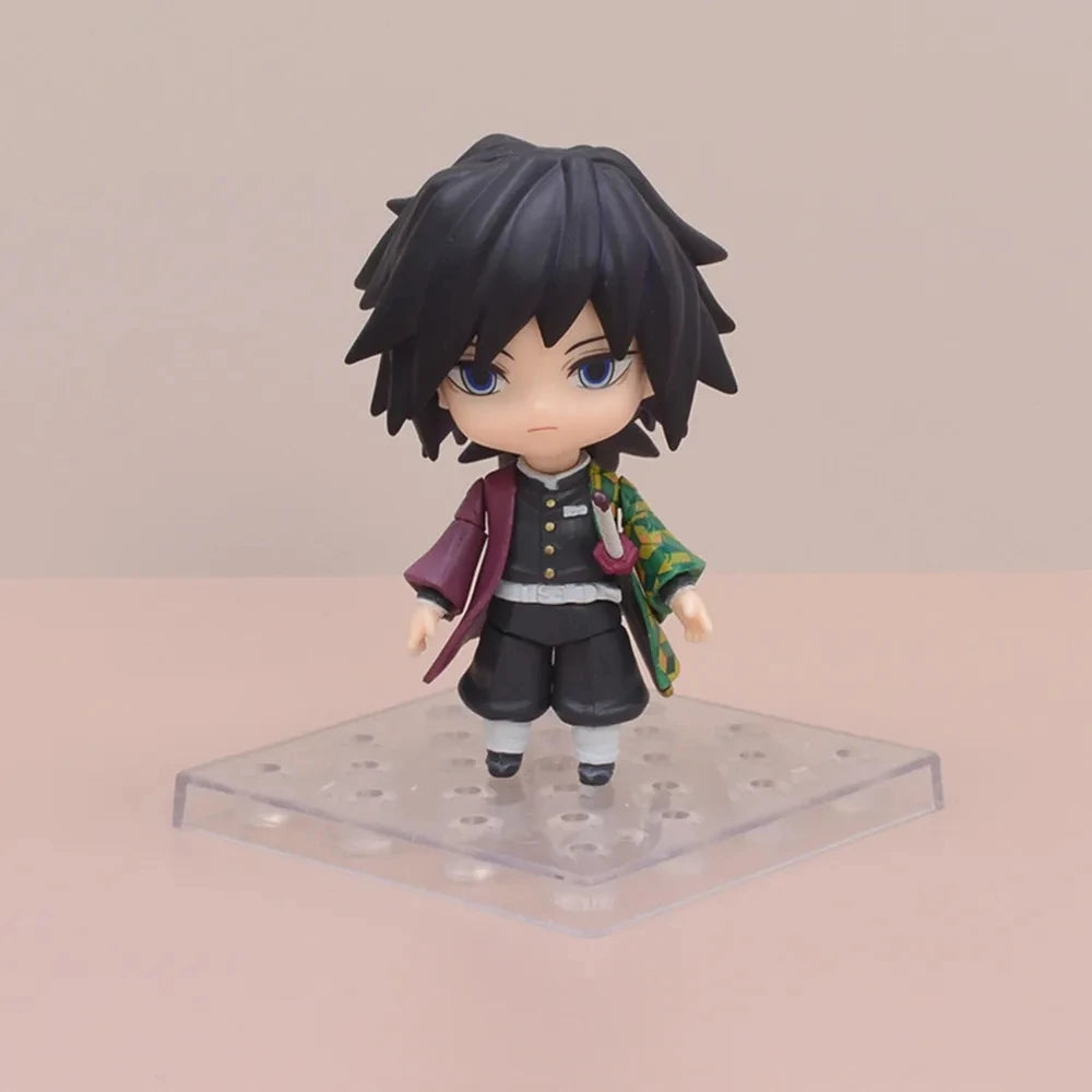Demon Slayer Anime Figure - Kochou Shinobu & Giyu Tomioka Dual Pack 10cm Action Figures Cute Collectible Toys for Children And F