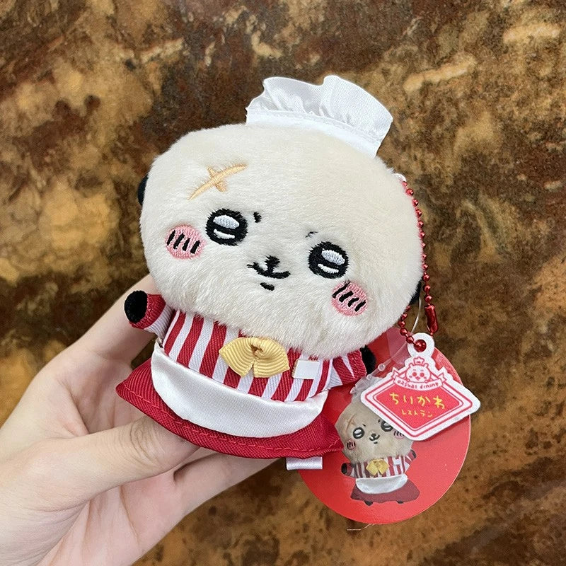 Cute Otter Lion Collection Chiikawa Magic Panda Angel Restaurant Rakko Kawaii Children's Gift Plush Backpack Keys, Pendant