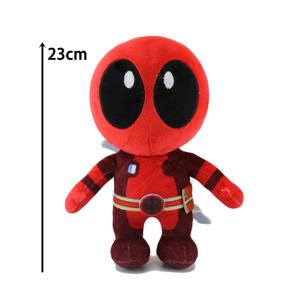 12-22cm Marvel Deadpool Plush Stuffed Toys Cartoon Comics Figures Soft Dolls Pendant Kids Birthday Gifts Kawaii Xmas Decor