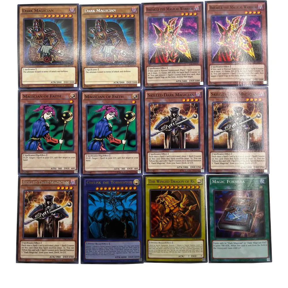 Yu-Gi-Oh Deck EGYPTIAN GOD PACK 98 English Holographic Golden White Dragon Duel Game Collection Card with Tin Box