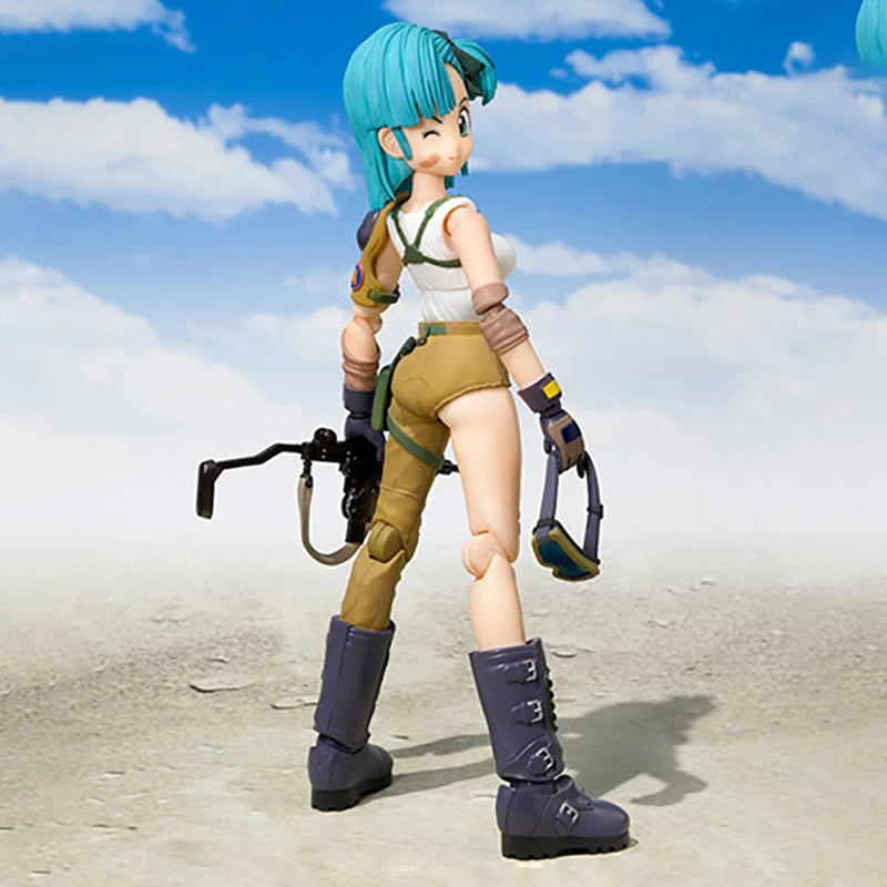 18cm SHF Dragon Ball Figures Bulma's Motorcycle Hoipoi Capsule No. 9 Action Figure PVC Collection Bulma Goku Figurine Model Toys