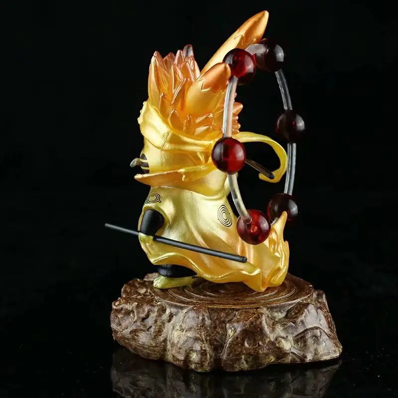 Anime Naruto Pikachu COS NARUTO Upgraded Version PVC Action Figures Toys Model Statue 10cm