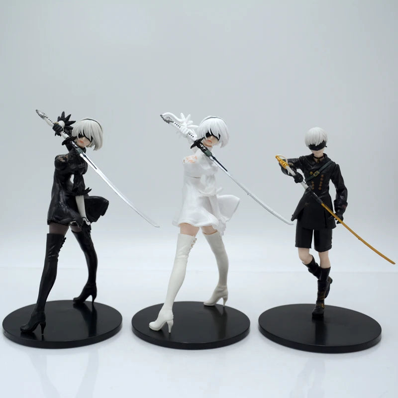 18cm NieR:Automata Ver1.1a YoRHa No.2 Type B Anime Girl Figure NieR Automata YoRHa No.9 Type 9S/2B Action Figure Model Doll Toys