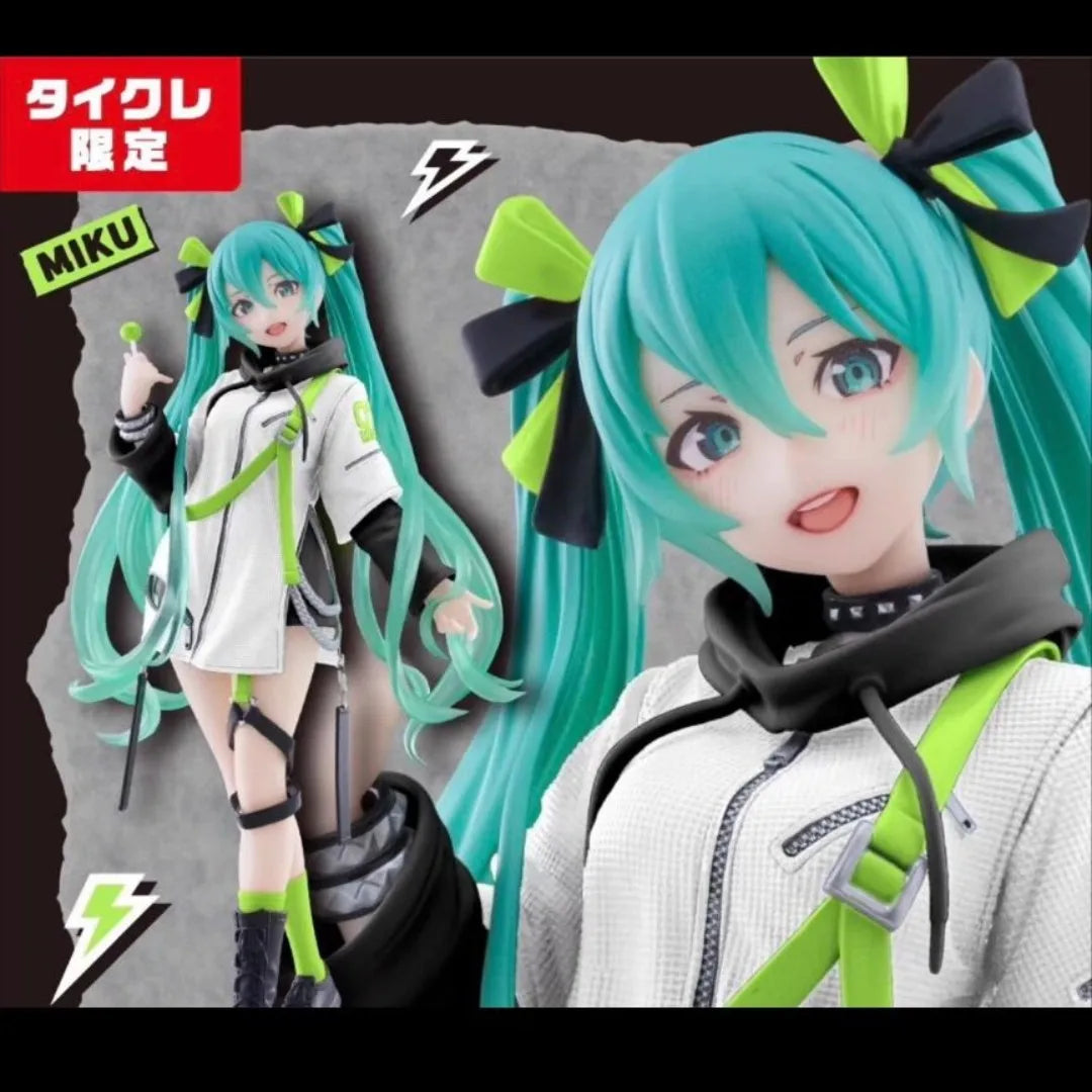 Taito Fashion Vocaloid Hatsune Miku Anime Figure Punk Future Collection Desktop Decoration Model Toys Christmas Gifts