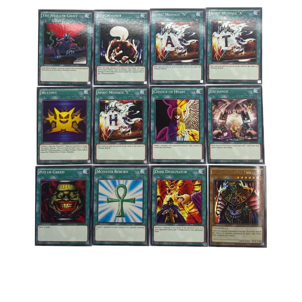 Yu-Gi-Oh Deck 652 RYO BAKURA PACK English Holographic Golden White Dragon Duel Game Collection Card with Tin Box