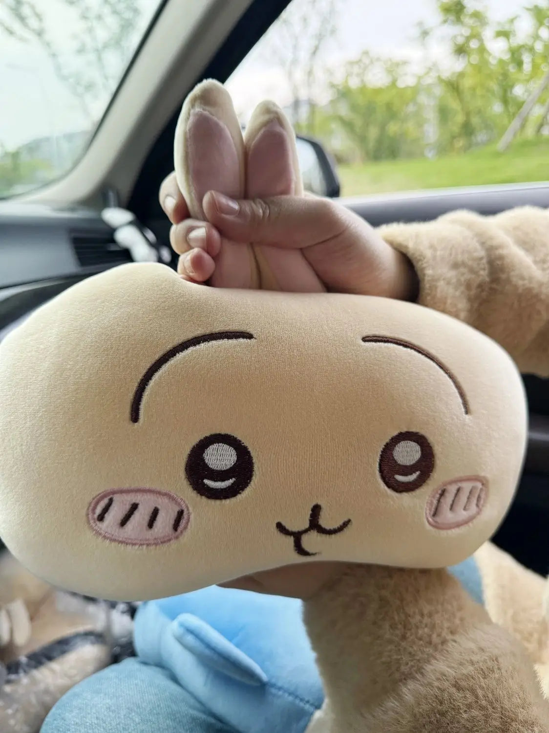 Chiikawa Car Seat Neck Pillow Waist Pillow Plush Cute Car Decoration Cartoon Cute Object Usagi Car Decoration Accessories Gift