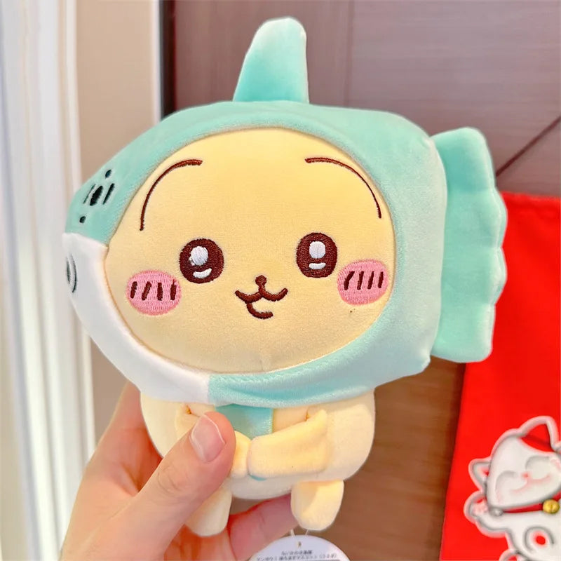 12CM Kawaii Chikawas Hachiware Usagi Marine Animal Series Plushie Doll Toy Keychain Pendant Cute Cartoon Bag Pendant Girl Gift