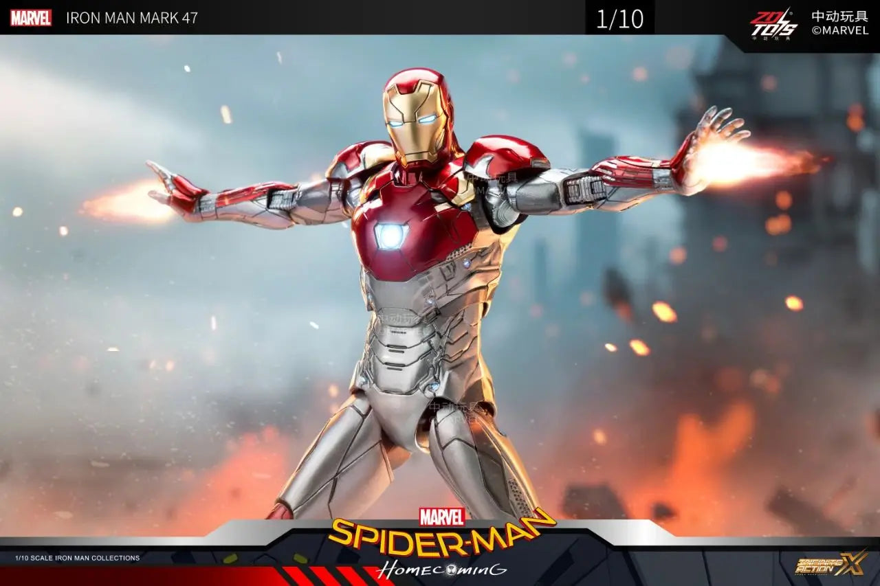 ZD Toys Iron Man Action Figure Mark 35 Red Snapper Iron Man MK 24 MK 22 MK 47 Tony Stark Ironman Figure Action Collect Toy Gift