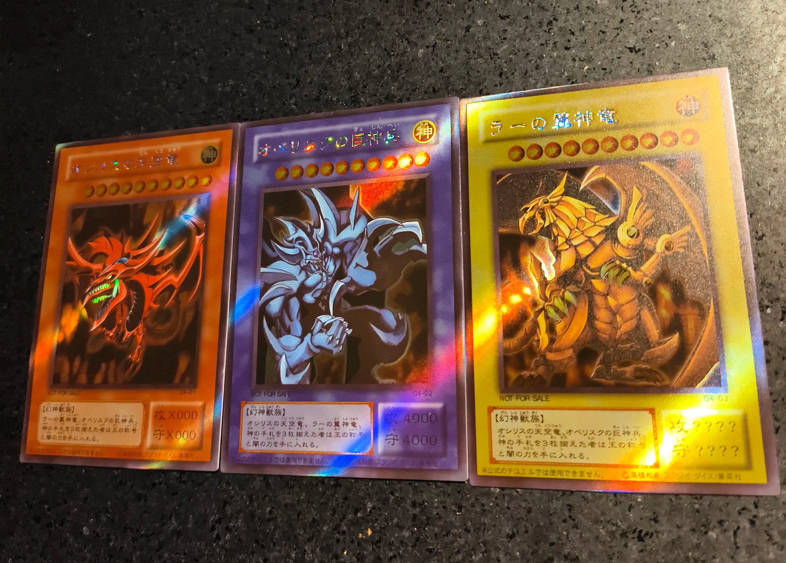 Anime Yu-Gi-Oh DIY ACG Premium Glitter Collectible Card Boy Games Toys Christmas Birthday Gifts Slifer the Sky Dragon Tormentor