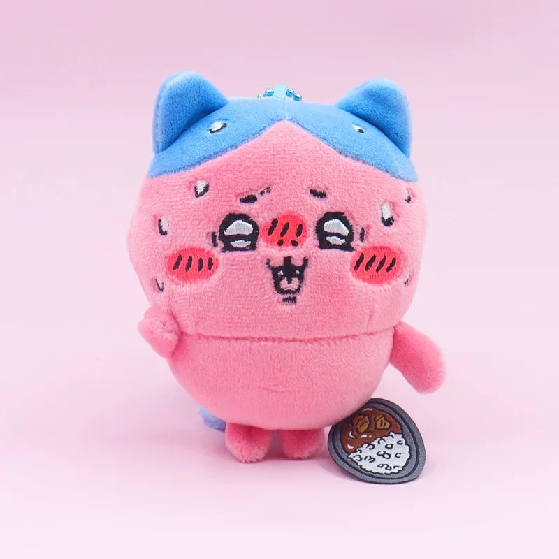 Kawaii Anime Chiikawa Keychain Japanese Cartoon Joke Bear Cross Dressing Halloween Hachiware Usagi Cute Bag Plush Doll Pendant