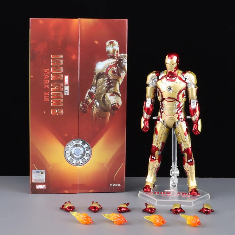 ZD Toys Iron Man Action Figure Iron Patriot MK1-7 MK17 MK33 MK85 MK30 War Machine Legends Avengers Tony Stark Collect Toy Gift
