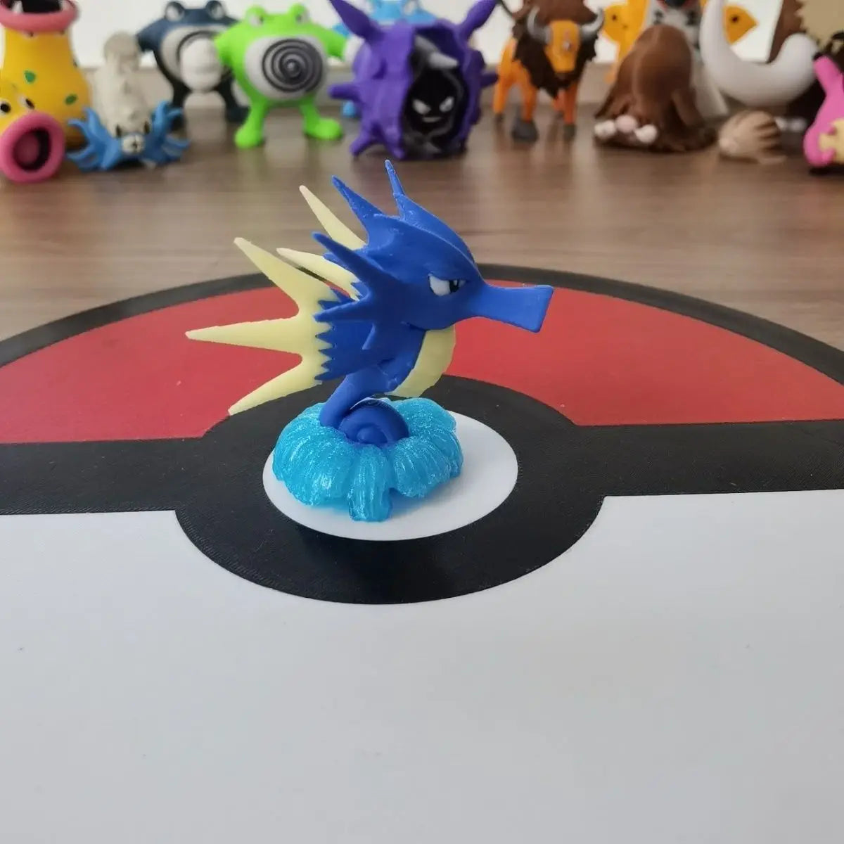 Pokemon Anime Figures Seadra Proportion World 1:20 Diy 3d Printing Cute Cartoon Character Desktop Model Children Birthday Gifts