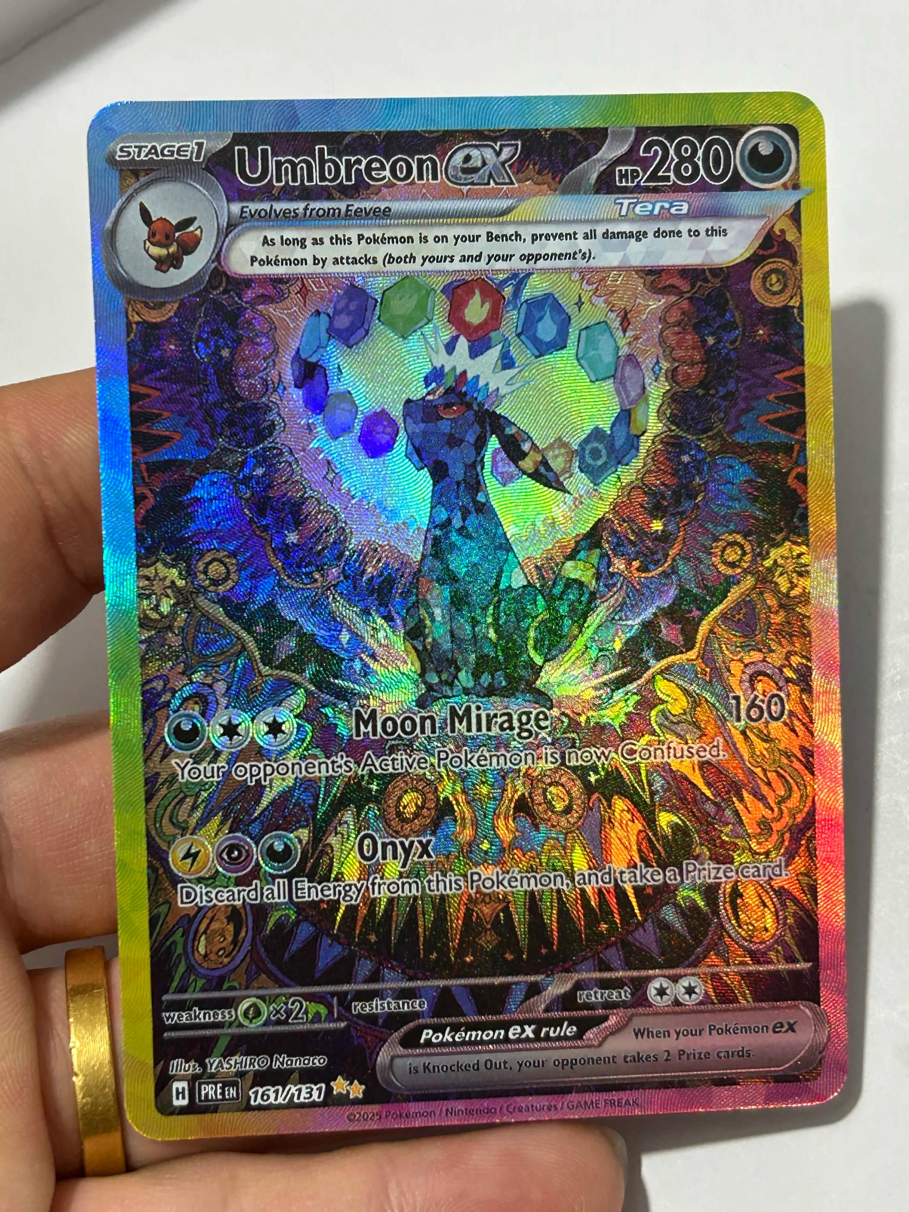 Anime Eeveelution Card Sv8 Eevee Umbreon Sylveon Leafeon Vaporeon 151 High Quality Trading PTCG Hobby Collectible Card Gift