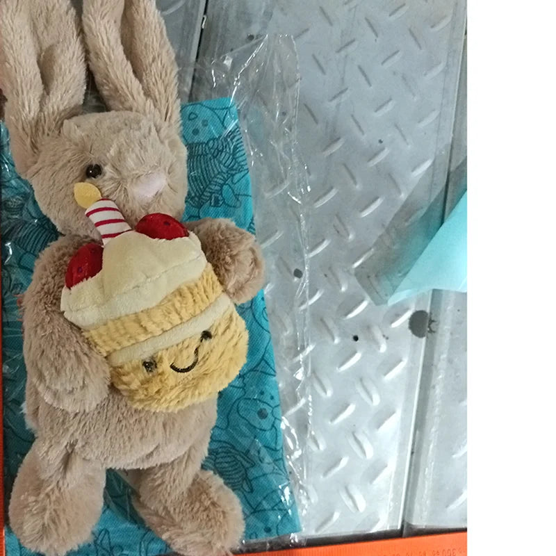 Jelly And Cat 30cm Shy Bonnie Rabbit Holding A Birthday Cake Plush Doll Room Decoration Doll Valentine'S Day Gift Blind Box