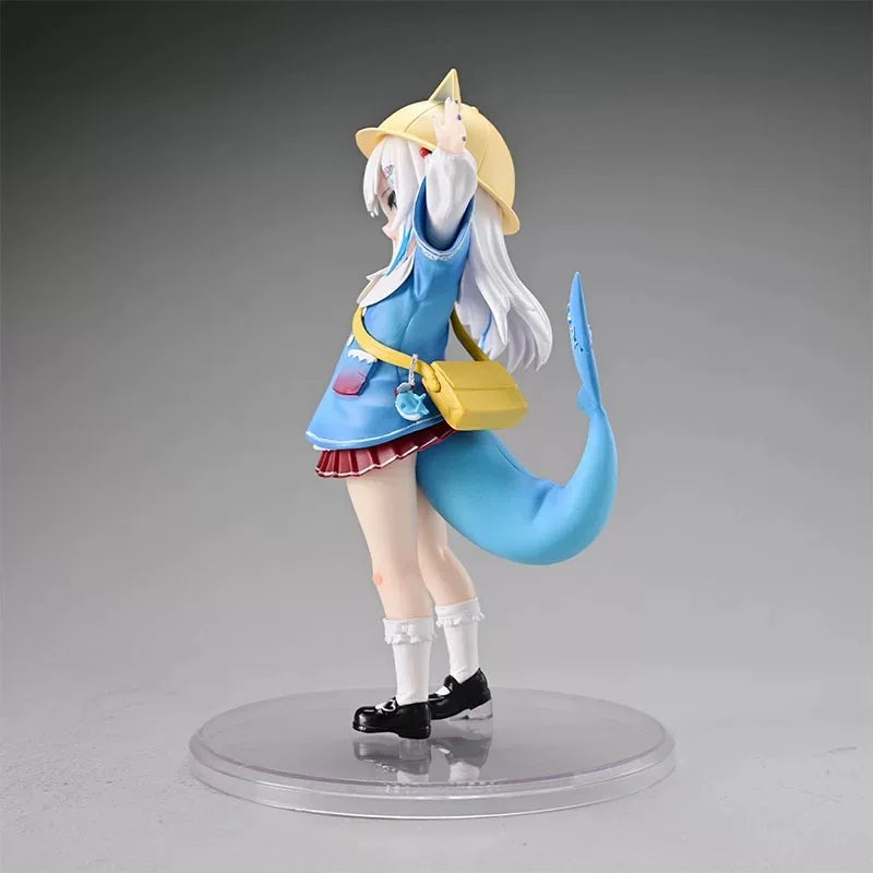 Anime Cute Shark Hololive Action Figure Gk Kawaii Gawr Gura Figure Kindergarten Ver Figurine PVC Collectible Peripheral Gifts
