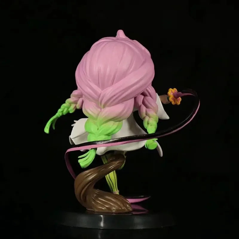 Demon Slayer Figure Kamado Tanjirou Tomioka Giyuu Kanroji Mitsuri Action Figure Q Version Model Cartoon Desktop Decor Toys Gift