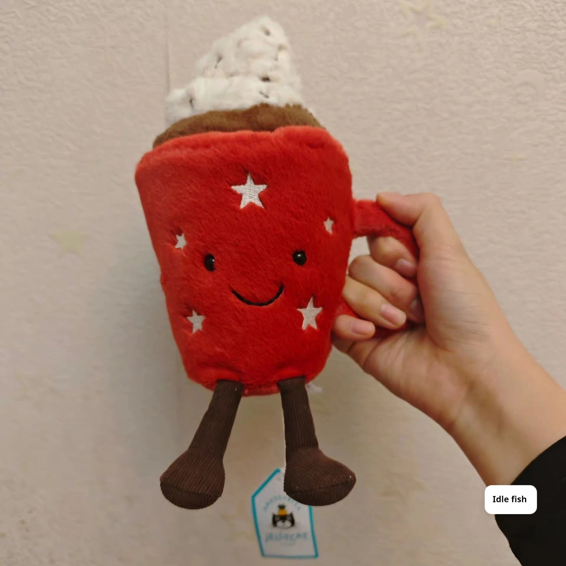 Jelly Cat Fun Christmas Series Chocolate Cocoa Cute Cream Cup Doll Children'S Soothing Toy Holiday Gift