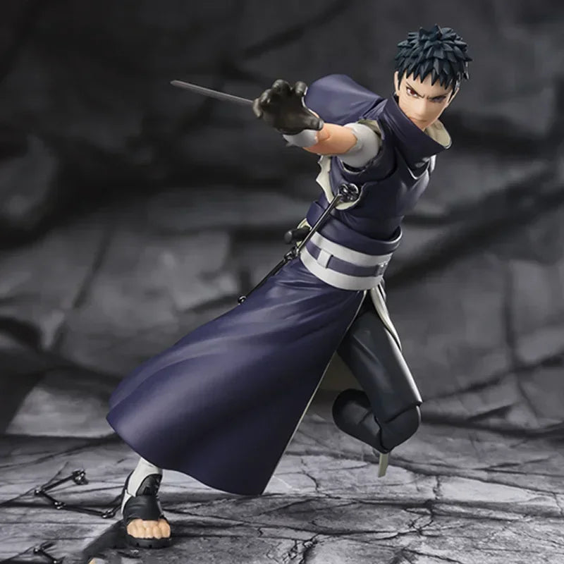 Bandai Anime Action Figure Naruto SHFiguarts SHF Uchiha Obito Hatake Kakashi Finished Model Collection Toy Gift for Kid