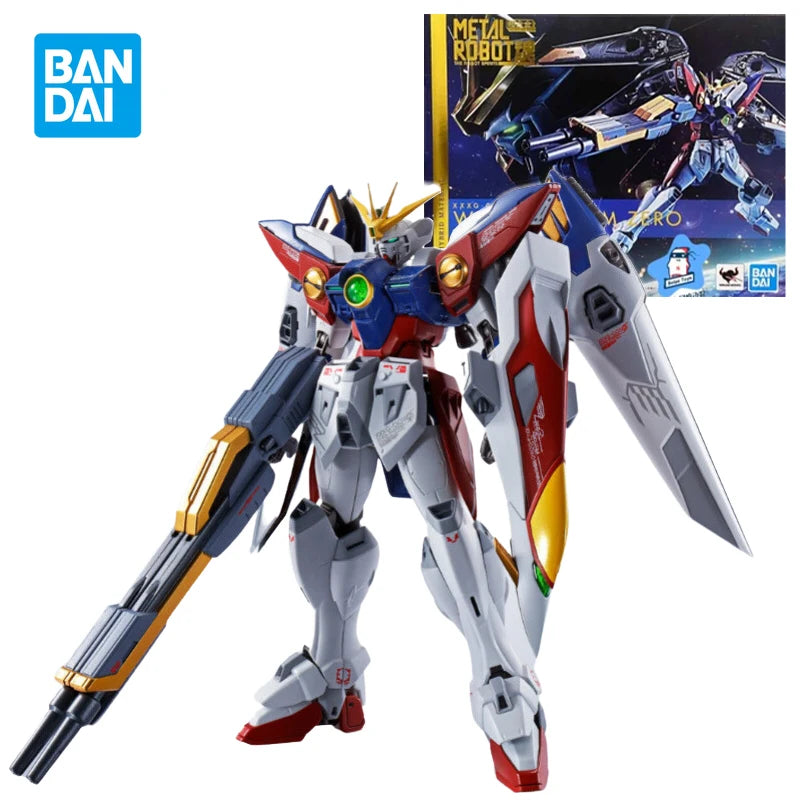 Bandai METAL ROBOT Wing Gundam Zero Action Figure XXXG-00W0 MR Wing Mobile Suit Gundam Model Kit Assembly Toys for Boys