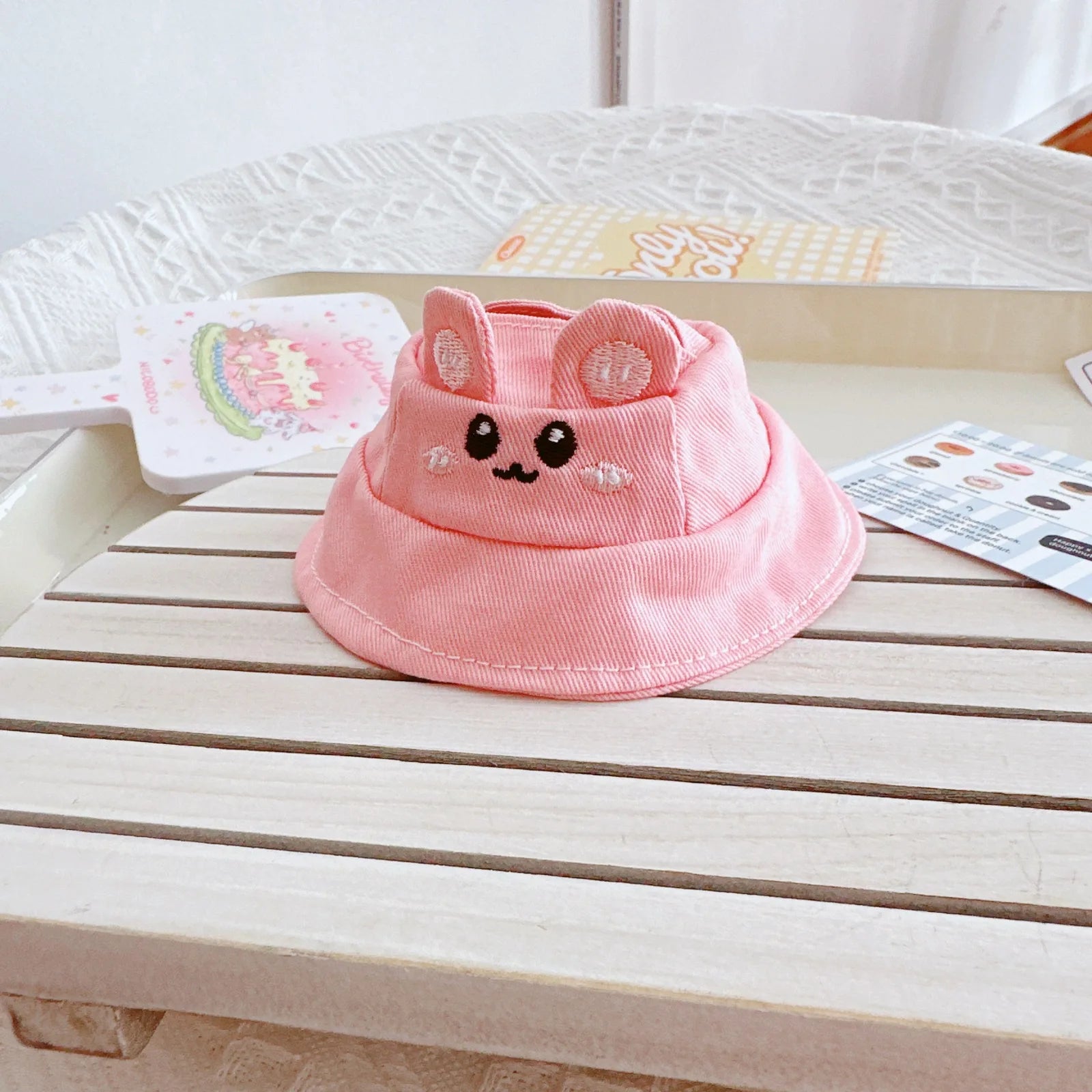 15/17cm Mini Plush Doll'S Clothes Labubu I II Idol Dolls Sitting Party Cute Hat Bib Pants Clothing Accessories Doll not Included