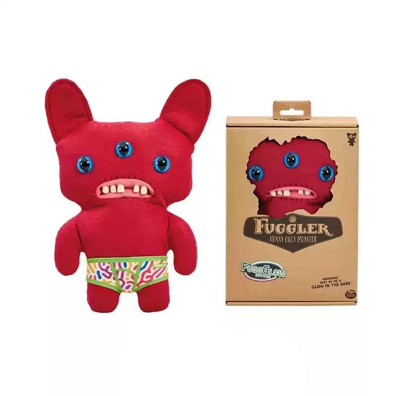 Fuggler Big Teeth Monster Pendant Keya Funny Ugly Big Tooth Monster Toy Bag Plush Keychain Pendant Doll Holiday Gifts