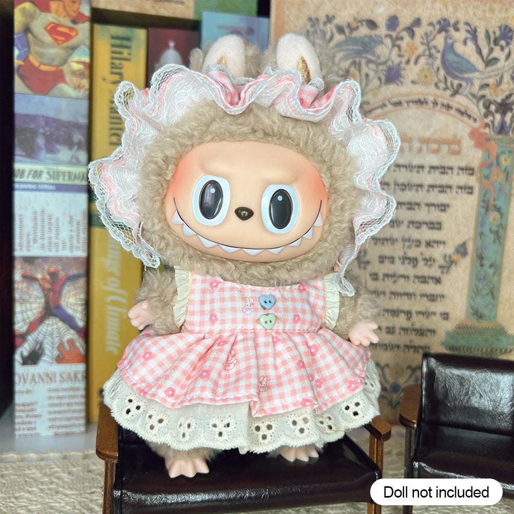 Doll Clothes Outfit Accessories For 17cm Labubu V2 V1 Doll's Clothing Different styles Cosplay dress Kid Toy Gift