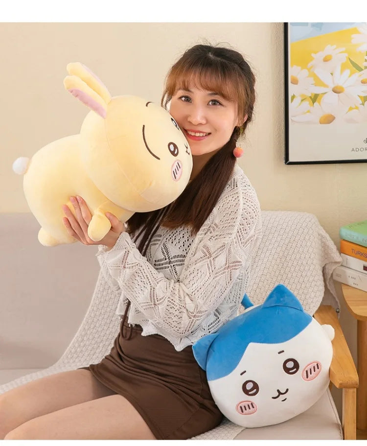 30cm Miniso Chiikawa Plush Pillow Hachiware Usagi Cute Girl Plush Doll Anime Pillow Room Decoration Doll Kawaii Appease Toys