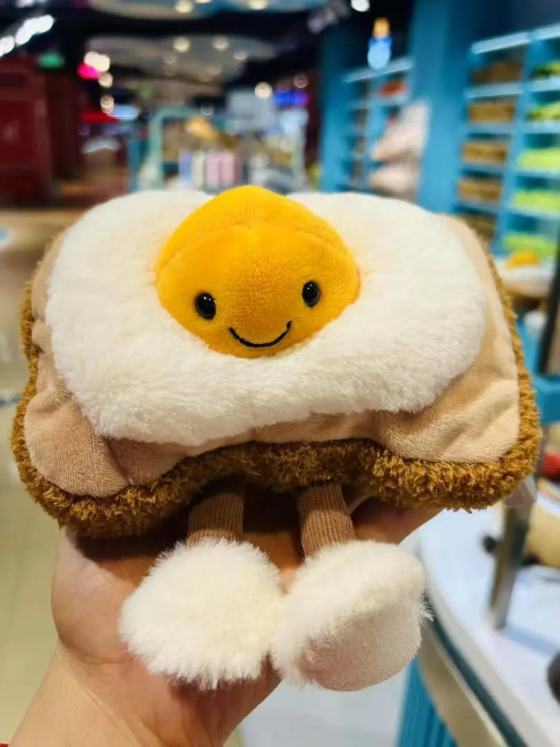 Jelly Cat 10cm Aiglin Taiwo Egg Toast Plush Doll Home Decoration Cute Cat And Dog Interactive Toys Holiday Gift
