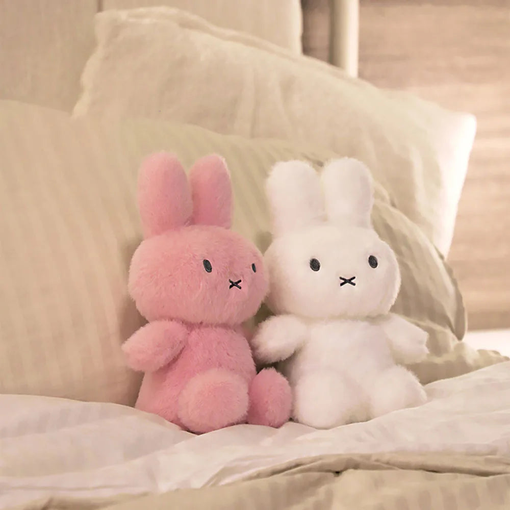 Kawaii Miffy Cute Plush Doll Cartoon Rabbit Bedroom Hug Pillow Ornament Soothing Toy Girl Festival Gift