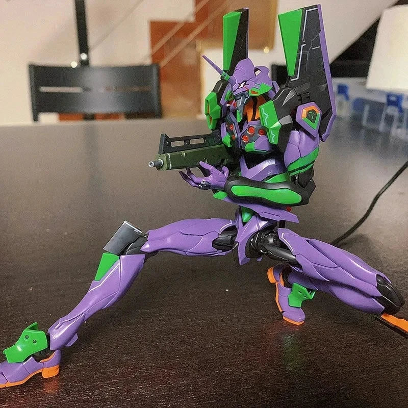 Rg Evan Gelion Model Kit 1:144 Evan Gelion Anime Action Figures Collectble Eva 01 Assembly Kit Mobile Suit Mecha Kits Toy Gift