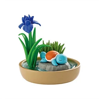 Original Re-ment Pokemon Potted Plant Figure Froslass Chespin Pikachu Squirtle Growlithe Lugia Model Action Figurine Xmas Gift