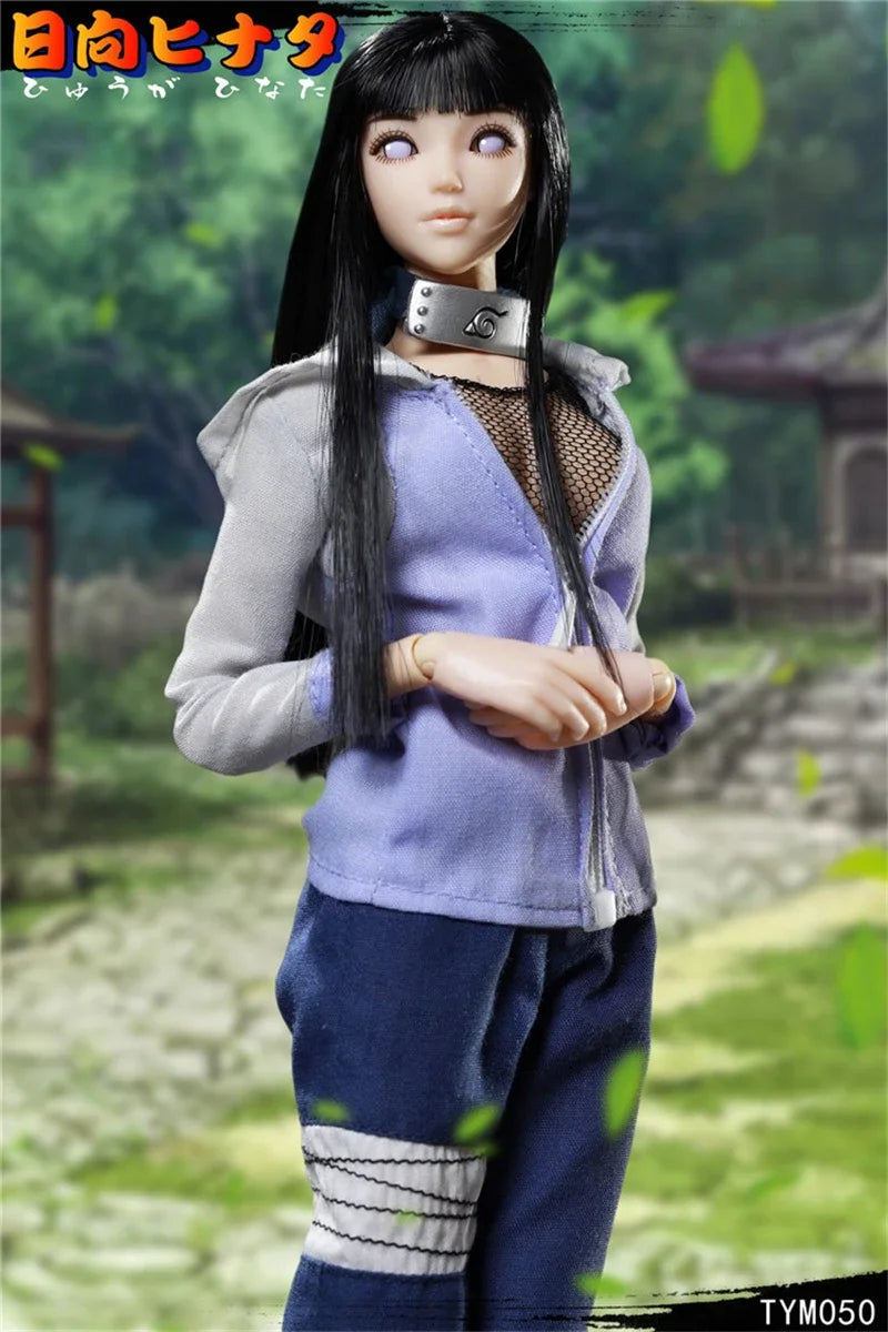 TYM050 1/6 Scale Japan Anime Character White Eyed Princess Ninja Shida Hyuga Hinata 6in Full Set Female Action Figure Dolls