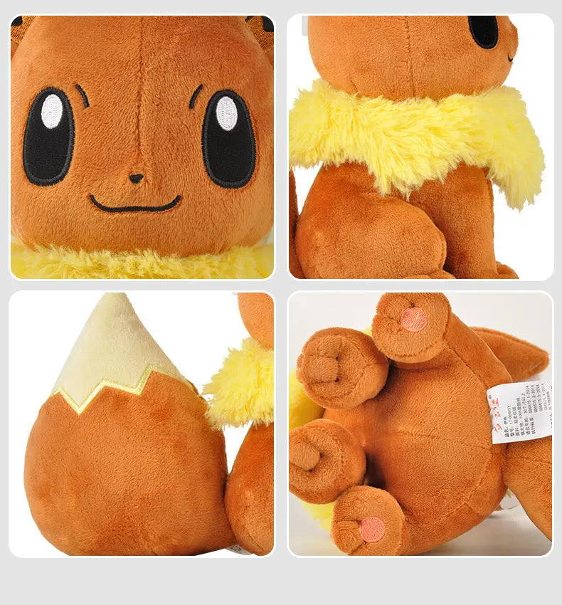 Eevee Pokemon Kawaii Pikachu Stuffed Toys Cartoon&Cute Fox Plush Doll Throw Pillow Car Decoration Birthday Gift For Kids Boy
