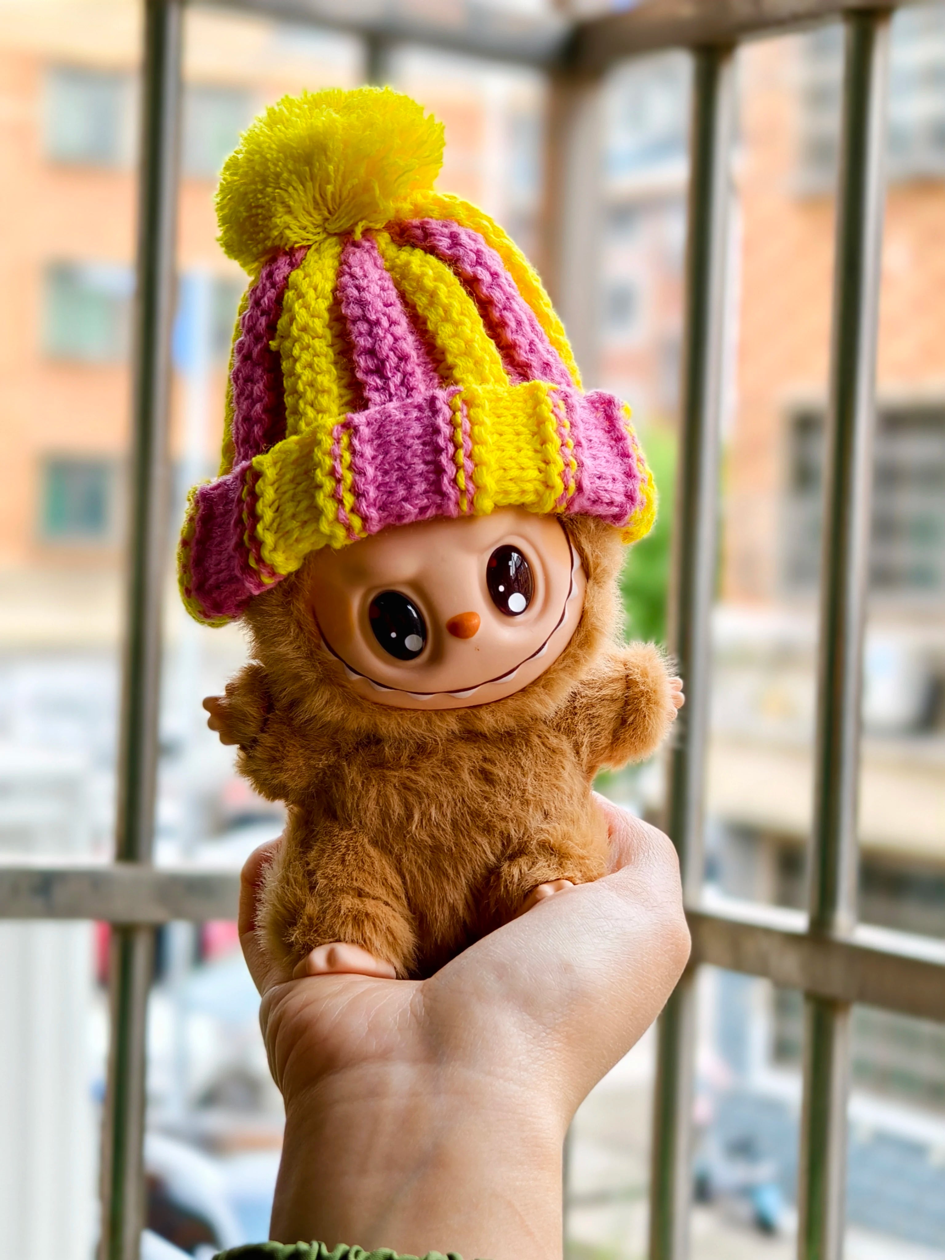 17cm Labubu I II Idol Dolls Scarf Hat Suits Clothing Plush Doll'S Clothes Outfit Accessories For Korea Kpop Exo Sitting Party