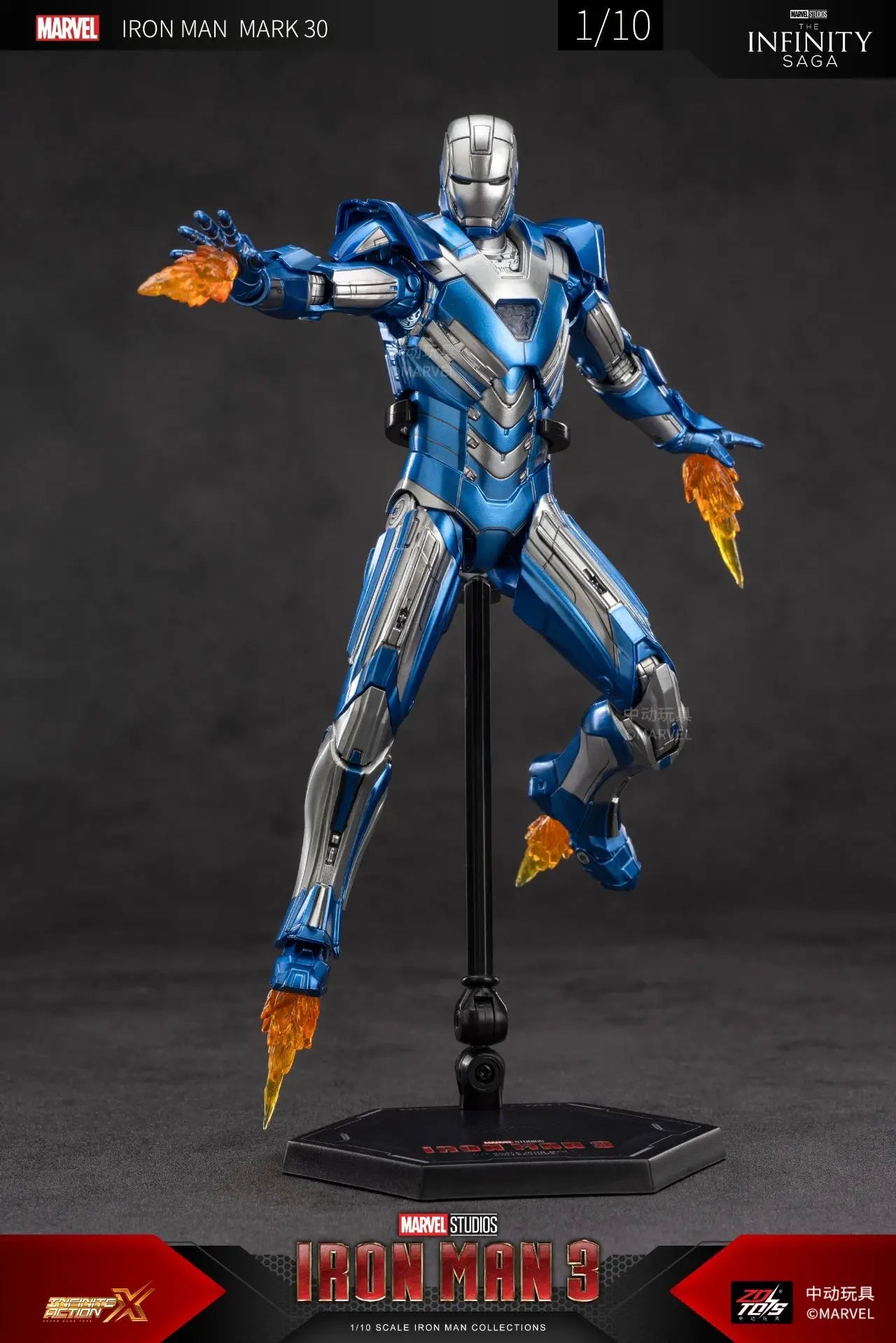 ZD Toys Iron Man Action Figure Mark 35 Red Snapper Iron Man MK 24 MK 22 MK 47 Tony Stark Ironman Figure Action Collect Toy Gift
