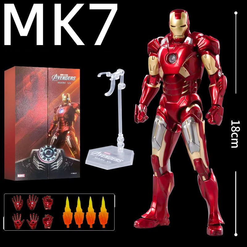 ZD Original Iron Man Legends Mk42 War Machine MK1 MK2 MK3 MK4 MK5 MK6 MK7 Spider Man Avengers Infinity War Action Figure