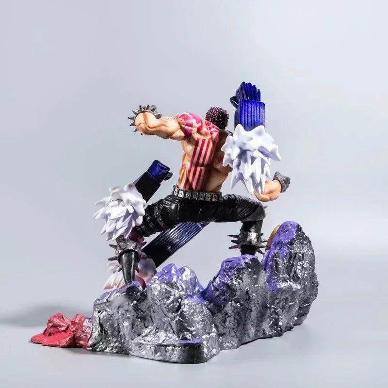 Anime One Piece Charlotte Katakuri VS Gear Fourth Luffy Battle Ver. GK PVC Action Figure Statue Collection Model Toys Doll Gifts